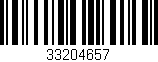 Código de barras (EAN, GTIN, SKU, ISBN): '33204657'