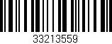 Código de barras (EAN, GTIN, SKU, ISBN): '33213559'