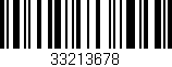 Código de barras (EAN, GTIN, SKU, ISBN): '33213678'