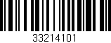 Código de barras (EAN, GTIN, SKU, ISBN): '33214101'