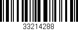 Código de barras (EAN, GTIN, SKU, ISBN): '33214288'