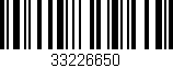 Código de barras (EAN, GTIN, SKU, ISBN): '33226650'