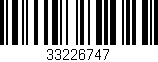 Código de barras (EAN, GTIN, SKU, ISBN): '33226747'