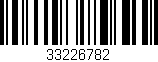 Código de barras (EAN, GTIN, SKU, ISBN): '33226782'
