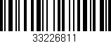 Código de barras (EAN, GTIN, SKU, ISBN): '33226811'