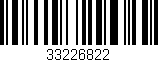 Código de barras (EAN, GTIN, SKU, ISBN): '33226822'