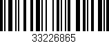 Código de barras (EAN, GTIN, SKU, ISBN): '33226865'