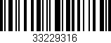 Código de barras (EAN, GTIN, SKU, ISBN): '33229316'