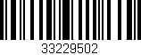 Código de barras (EAN, GTIN, SKU, ISBN): '33229502'