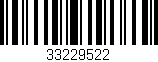 Código de barras (EAN, GTIN, SKU, ISBN): '33229522'