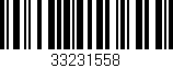 Código de barras (EAN, GTIN, SKU, ISBN): '33231558'