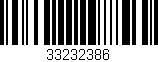 Código de barras (EAN, GTIN, SKU, ISBN): '33232386'