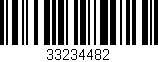 Código de barras (EAN, GTIN, SKU, ISBN): '33234482'