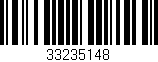 Código de barras (EAN, GTIN, SKU, ISBN): '33235148'