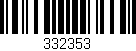 Código de barras (EAN, GTIN, SKU, ISBN): '332353'