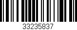 Código de barras (EAN, GTIN, SKU, ISBN): '33235837'