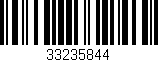 Código de barras (EAN, GTIN, SKU, ISBN): '33235844'