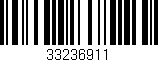 Código de barras (EAN, GTIN, SKU, ISBN): '33236911'