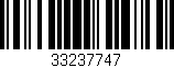 Código de barras (EAN, GTIN, SKU, ISBN): '33237747'