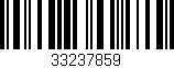 Código de barras (EAN, GTIN, SKU, ISBN): '33237859'