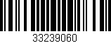 Código de barras (EAN, GTIN, SKU, ISBN): '33239060'