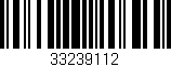 Código de barras (EAN, GTIN, SKU, ISBN): '33239112'