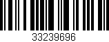 Código de barras (EAN, GTIN, SKU, ISBN): '33239696'