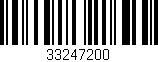 Código de barras (EAN, GTIN, SKU, ISBN): '33247200'