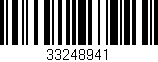 Código de barras (EAN, GTIN, SKU, ISBN): '33248941'