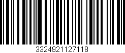 Código de barras (EAN, GTIN, SKU, ISBN): '3324921127118'