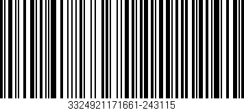 Código de barras (EAN, GTIN, SKU, ISBN): '3324921171661-243115'