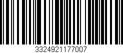 Código de barras (EAN, GTIN, SKU, ISBN): '3324921177007'