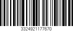 Código de barras (EAN, GTIN, SKU, ISBN): '3324921177670'