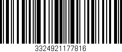 Código de barras (EAN, GTIN, SKU, ISBN): '3324921177816'