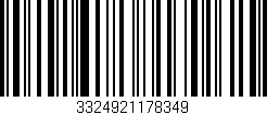 Código de barras (EAN, GTIN, SKU, ISBN): '3324921178349'
