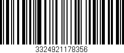 Código de barras (EAN, GTIN, SKU, ISBN): '3324921178356'