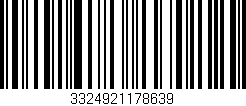 Código de barras (EAN, GTIN, SKU, ISBN): '3324921178639'