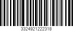 Código de barras (EAN, GTIN, SKU, ISBN): '3324921222318'