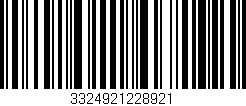 Código de barras (EAN, GTIN, SKU, ISBN): '3324921228921'