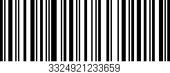 Código de barras (EAN, GTIN, SKU, ISBN): '3324921233659'