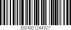Código de barras (EAN, GTIN, SKU, ISBN): '3324921244327'