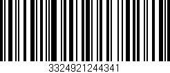 Código de barras (EAN, GTIN, SKU, ISBN): '3324921244341'