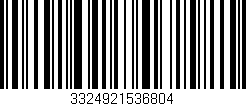 Código de barras (EAN, GTIN, SKU, ISBN): '3324921536804'