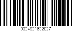 Código de barras (EAN, GTIN, SKU, ISBN): '3324921632827'