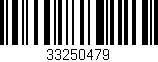 Código de barras (EAN, GTIN, SKU, ISBN): '33250479'