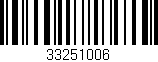 Código de barras (EAN, GTIN, SKU, ISBN): '33251006'