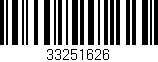 Código de barras (EAN, GTIN, SKU, ISBN): '33251626'