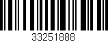 Código de barras (EAN, GTIN, SKU, ISBN): '33251888'