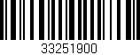 Código de barras (EAN, GTIN, SKU, ISBN): '33251900'
