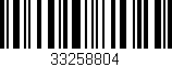 Código de barras (EAN, GTIN, SKU, ISBN): '33258804'